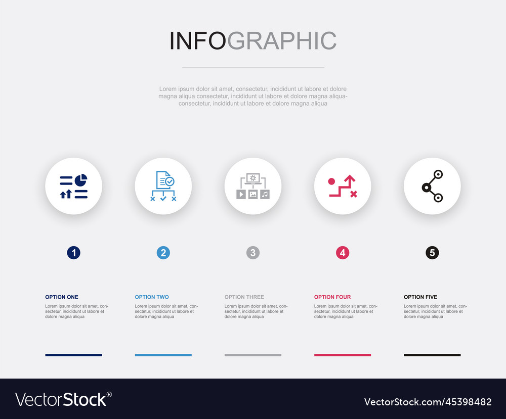 Strategie und Medien Plan Infografiken