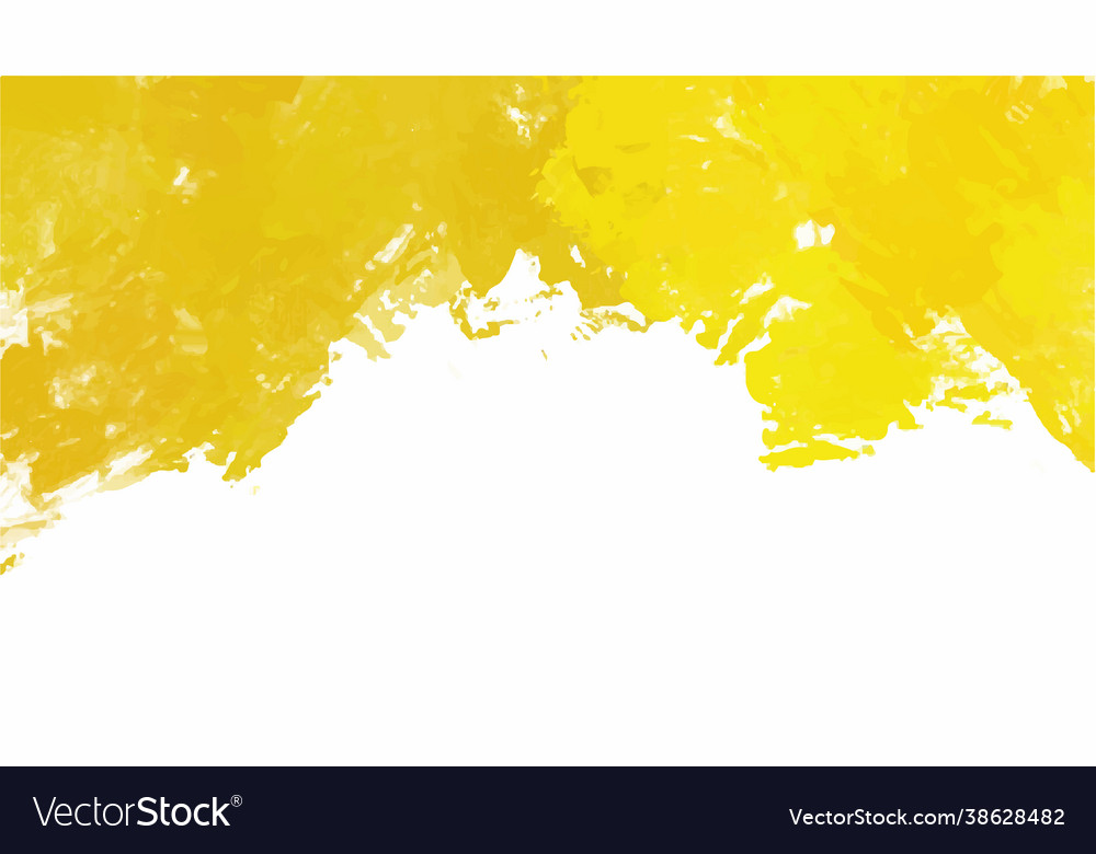 Yellow watercolor background for textures Vector Image