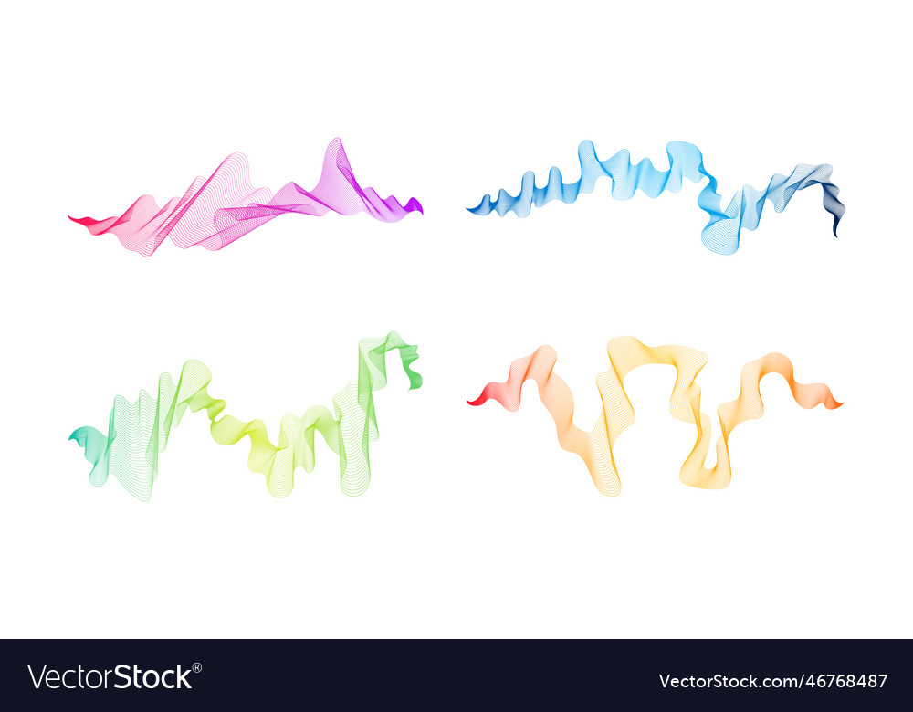 Abstract backdrop with wave gradient lines vector image Abstract backdrop with wave gradient lines