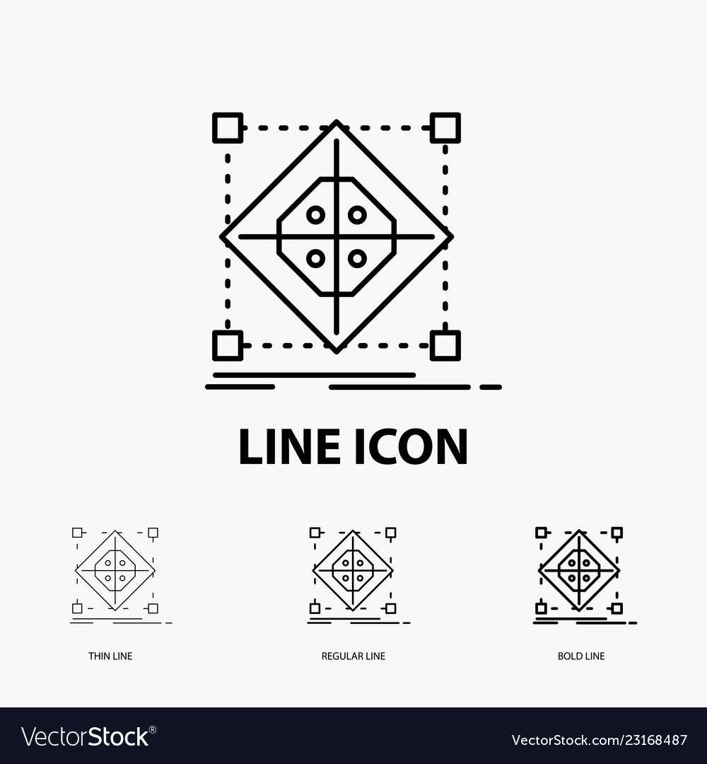 Architecture cluster grid model preparation icon vector image Architecture cluster grid model preparation icon