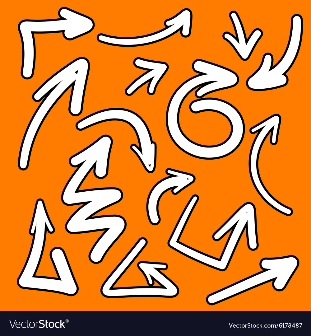 Arrows sketch design template