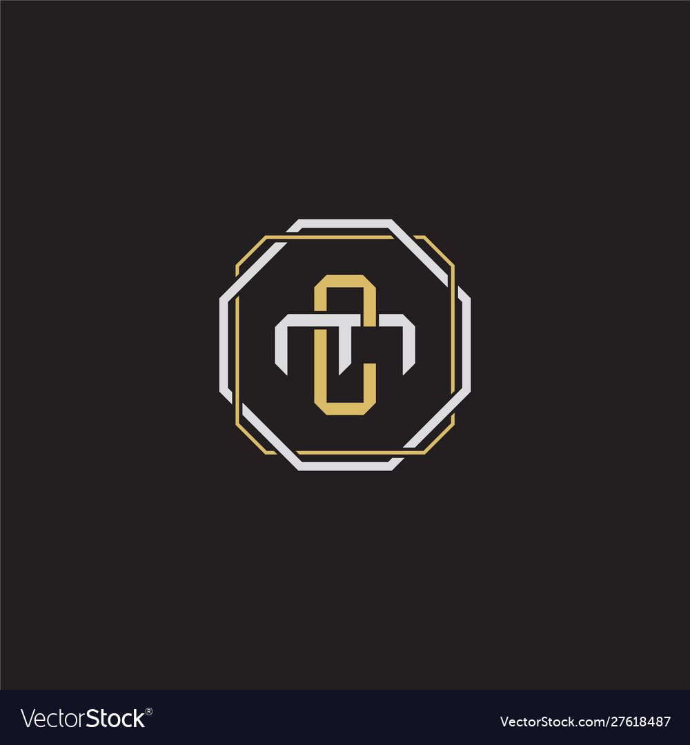 Cm initial letter overlapping interlock logo