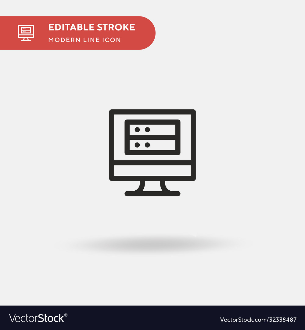 Database simple icon symbol Vector Image Database simple icon symbol