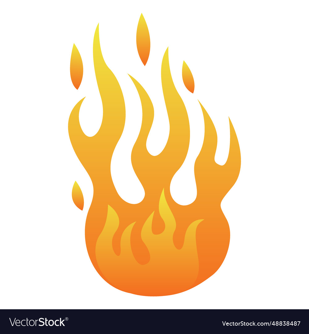 Fire cartoon Royalty Free Vector Image - VectorStock