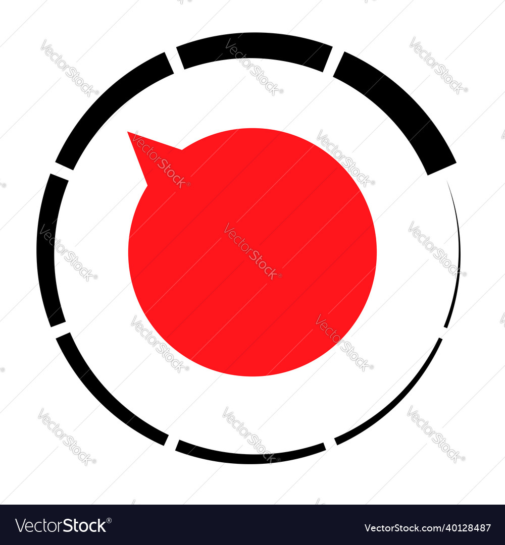 Gauge meter dial icon with different number