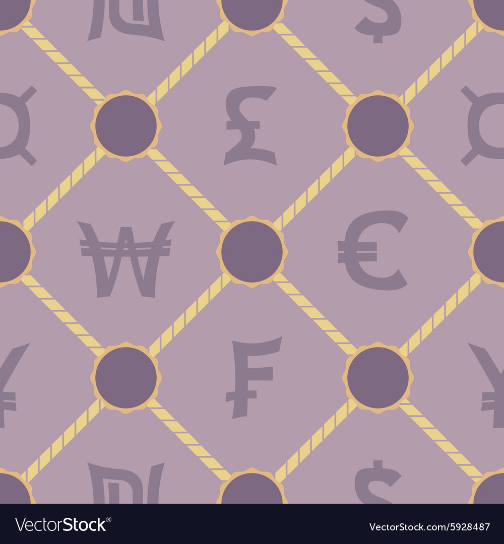 Seamless background with currency symbols