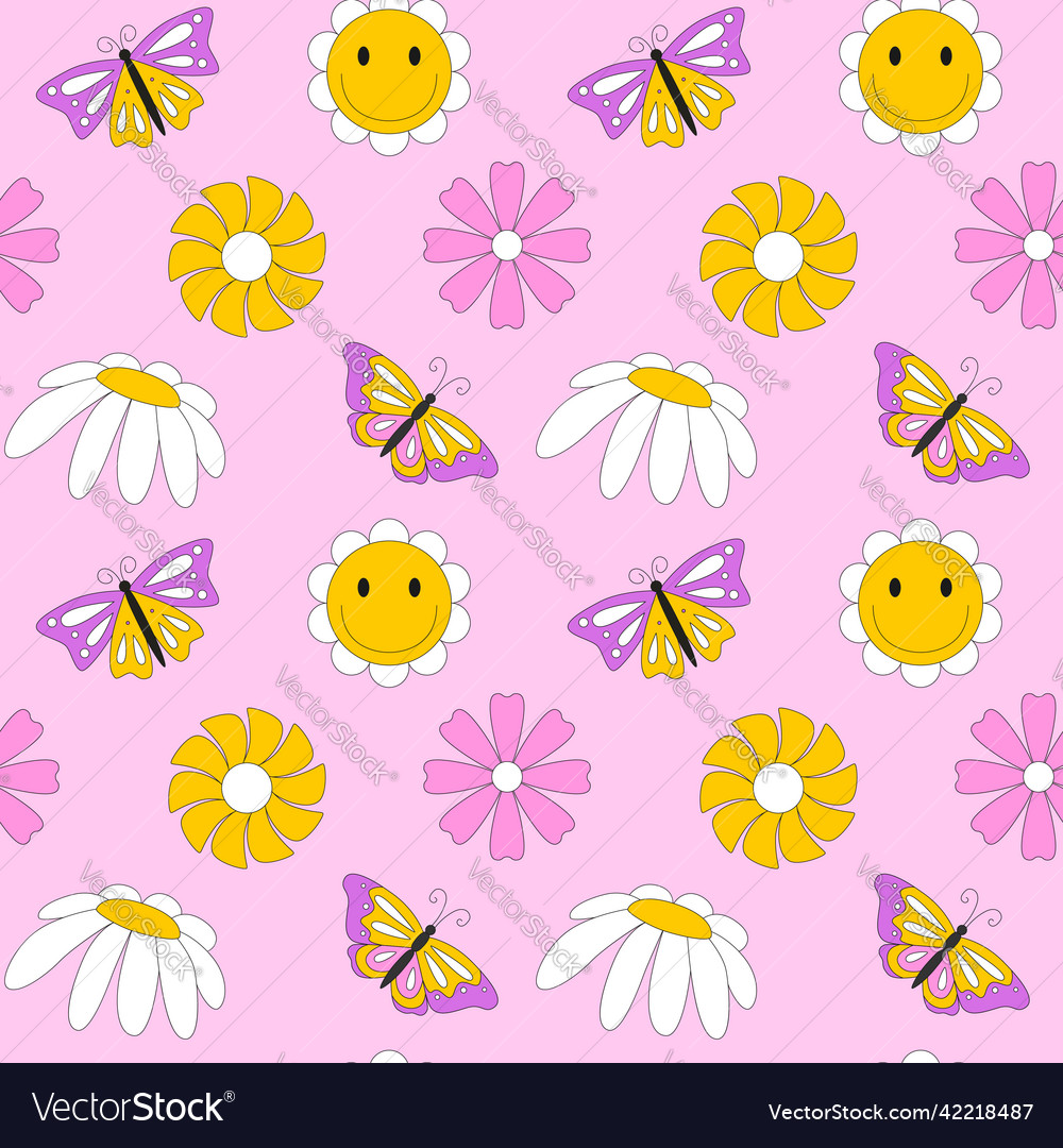 Seamless pattern with retro vintage simple vector image Seamless pattern with retro vintage simple