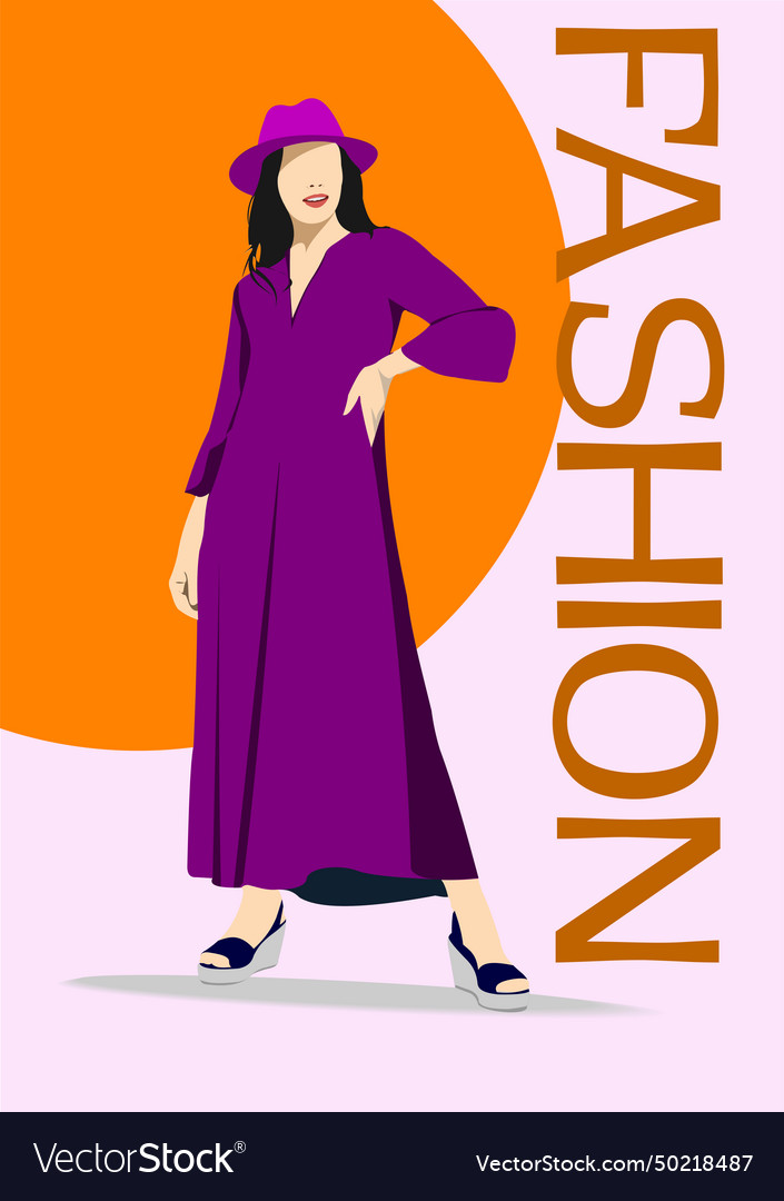 Silhouette of fashion woman 3d