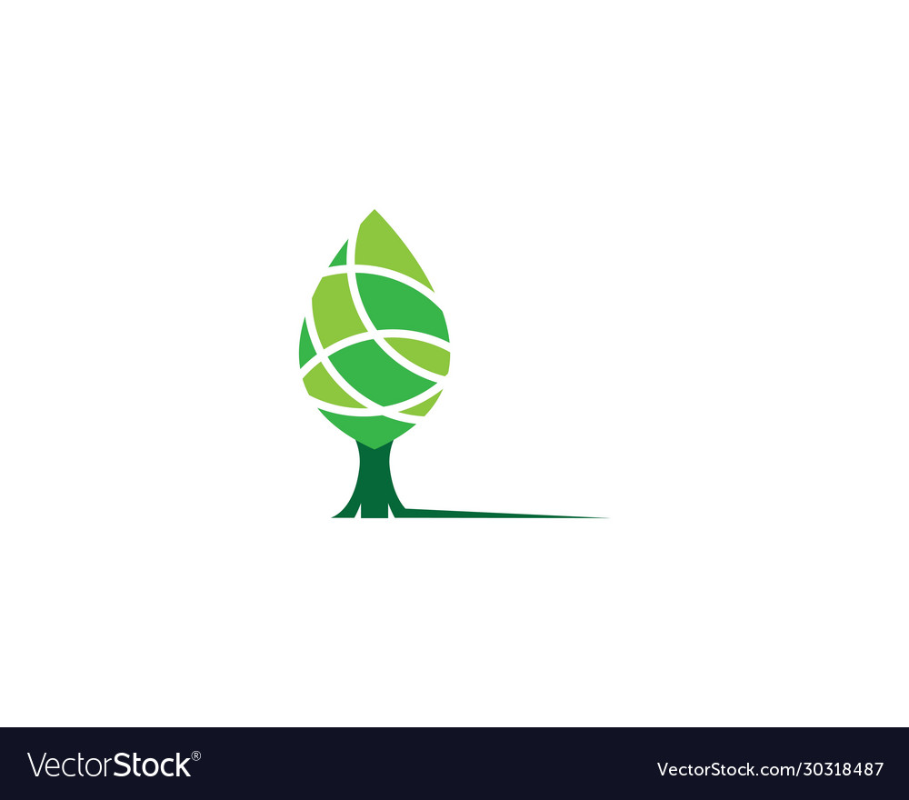 Tree symbol icon vector image Tree symbol icon