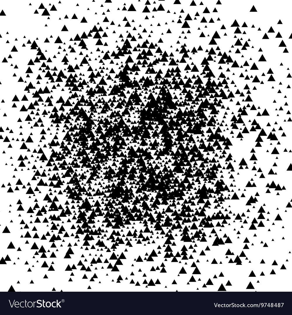 Triangle abstract halftone background