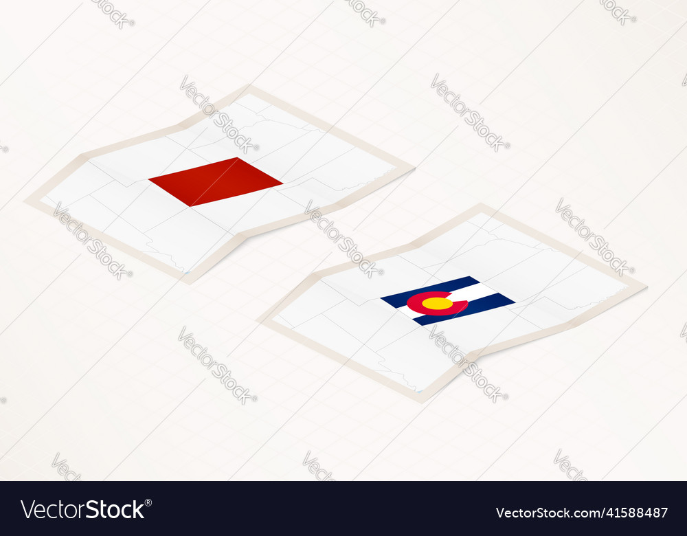 Two versions of a folded map colorado