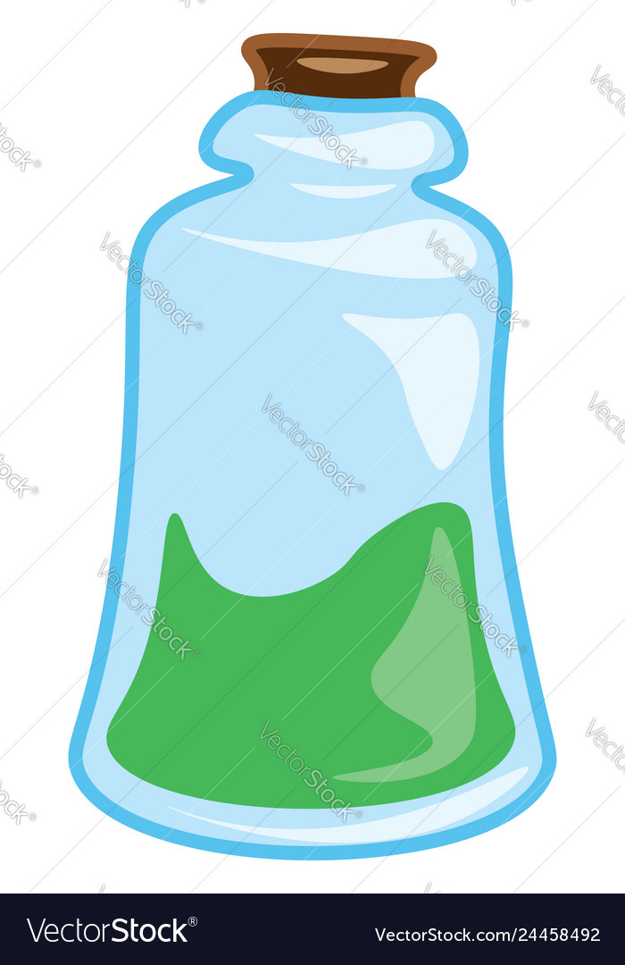 A Flask Containing Elixir Or Color Royalty Free Vector Image