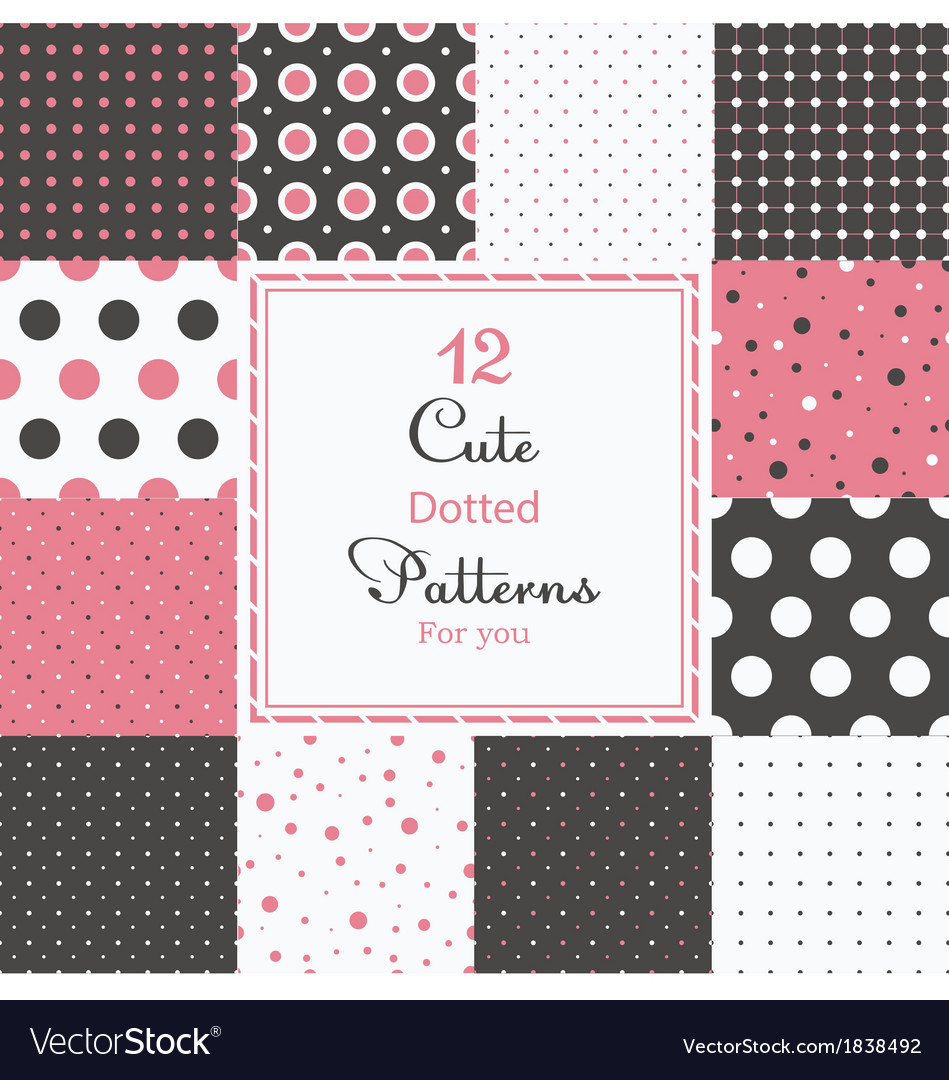 Dotted Seamless Patterns - 12 Styles