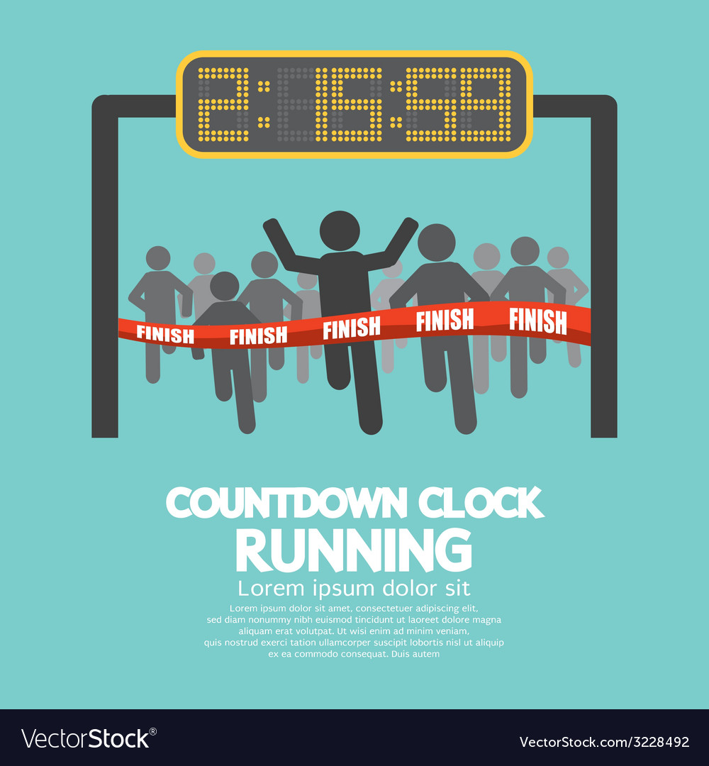 Finish Line Countdown Clock