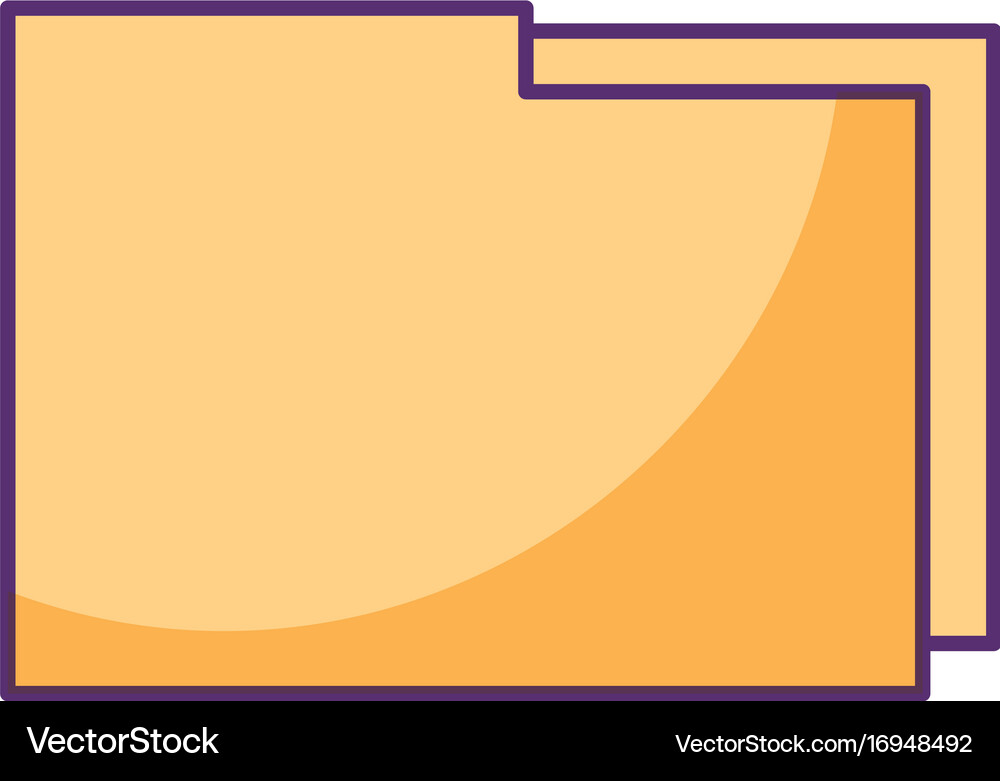 Folder document isolated icon Royalty Free Vector Image