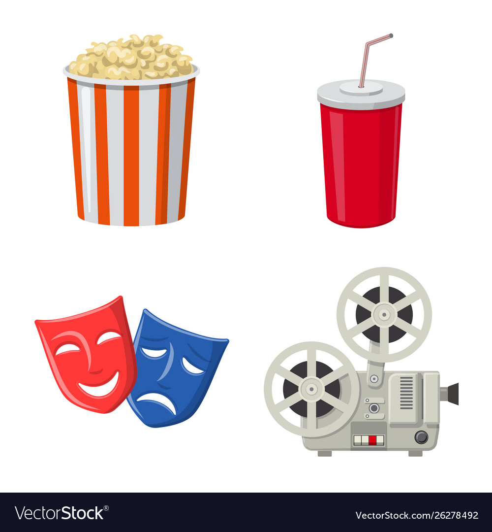 Isolated object cinema and theater icon