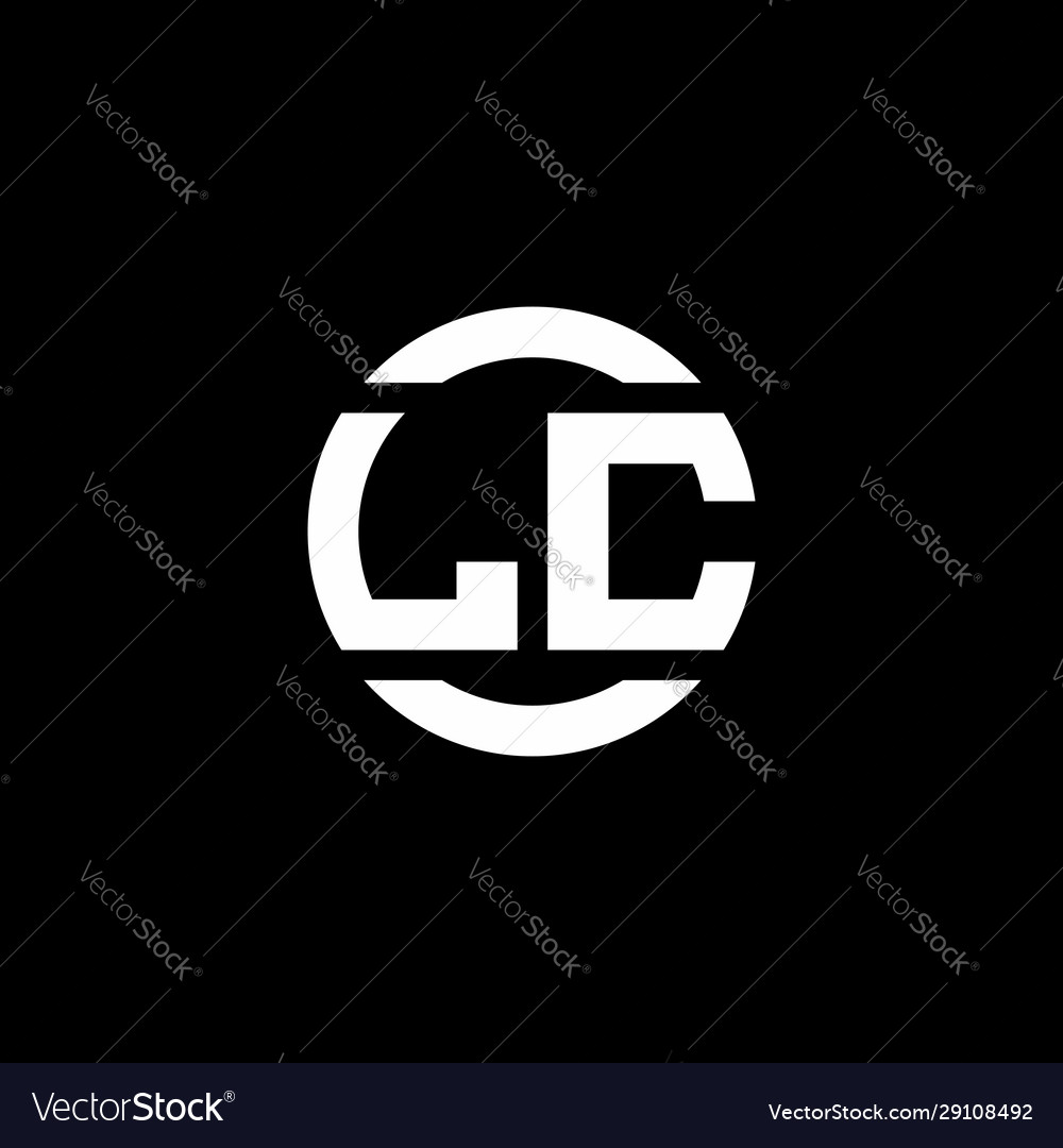 Lc logo monogram isolated on circle element