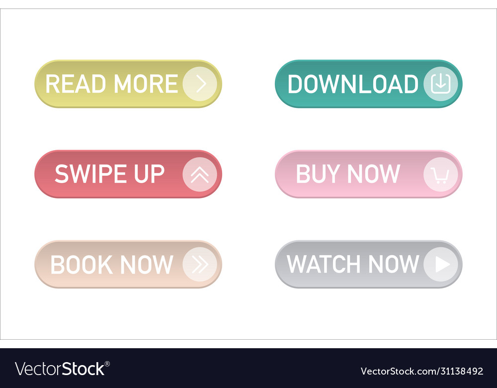 Modern web buttons banners colorful backdrop vector image Modern web buttons banners colorful backdrop