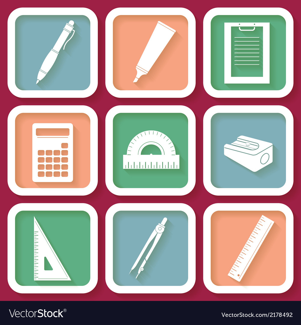Set of 9 icons instruments