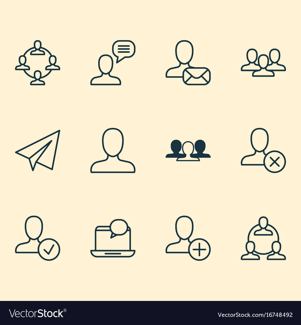 Social icons set collection of web profile unity