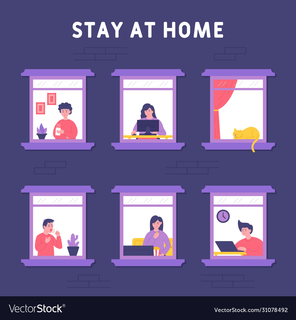 Stay home concept work from