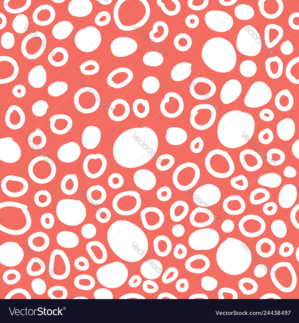 Abstract seamless blob coral pattern vector image Abstract seamless blob coral pattern