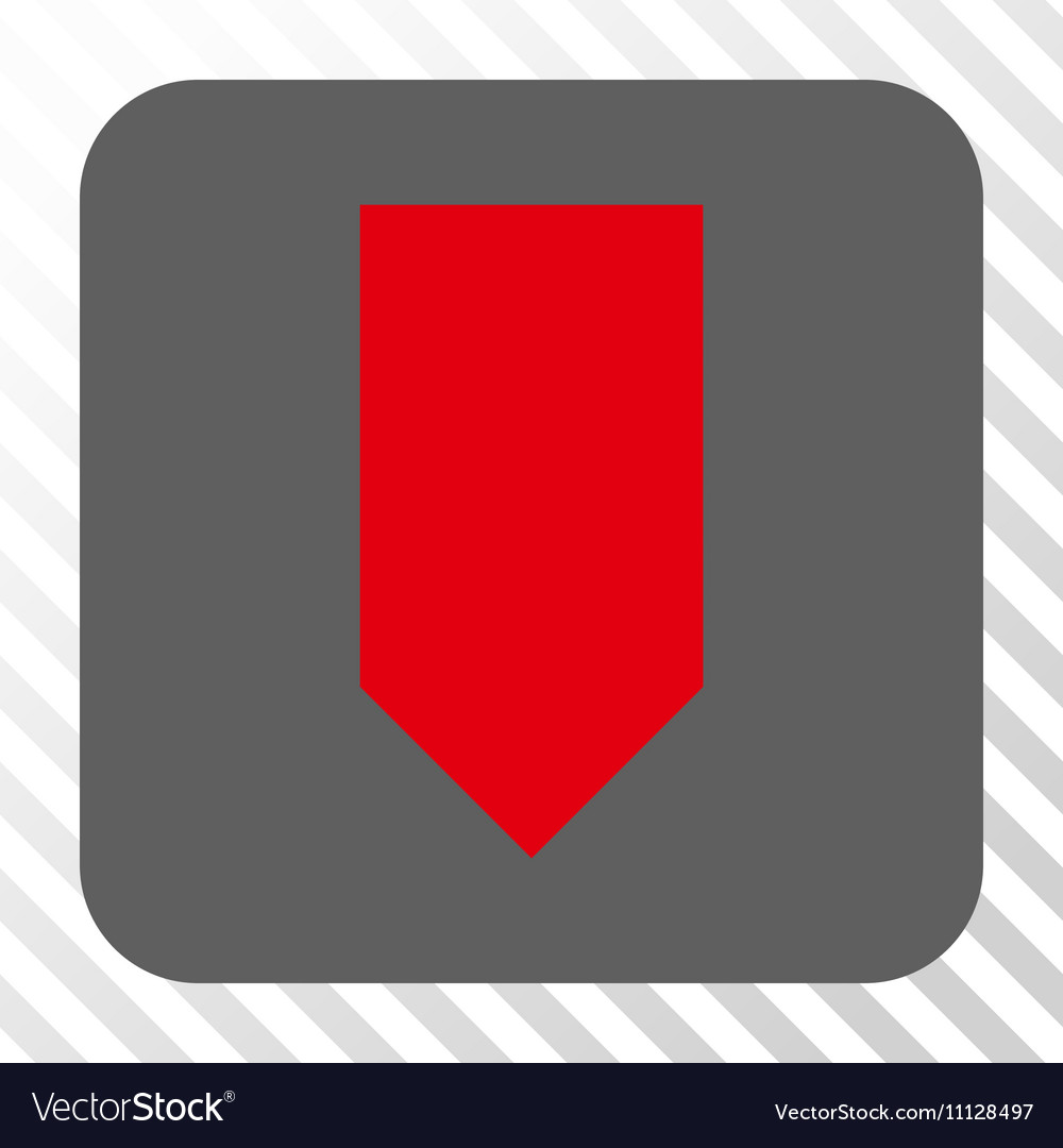Direction down rounded square button