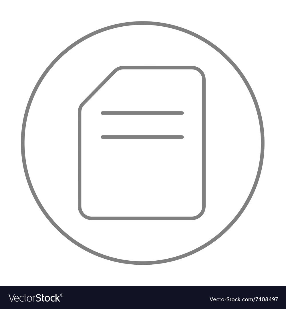 Document line icon