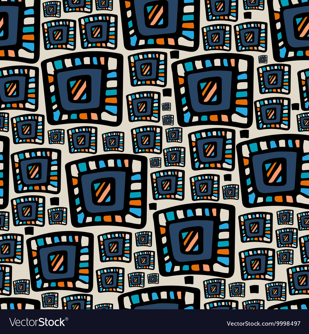 Hand drawn colorful abstract seamless patterns