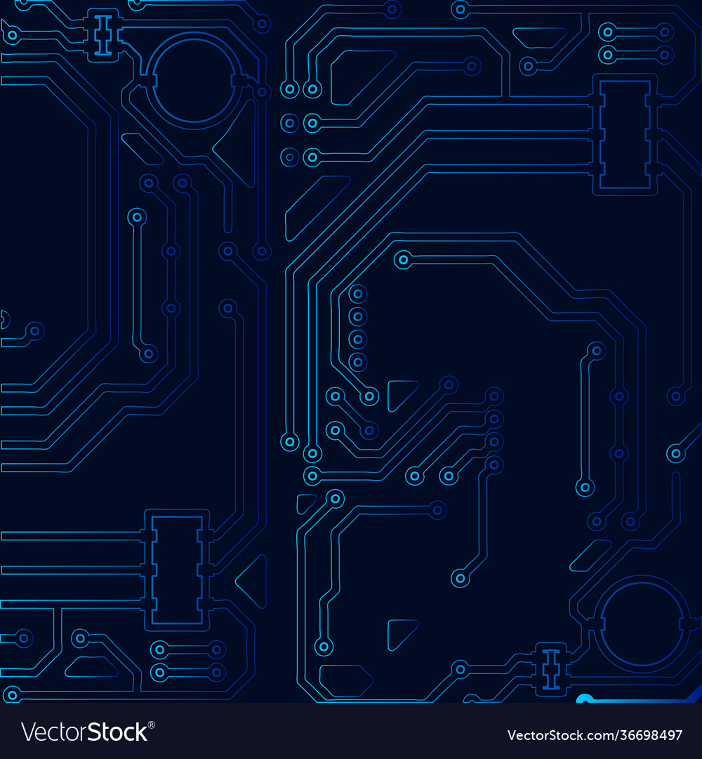 High tech technology geometric and connection Vector Image High tech technology geometric and connection