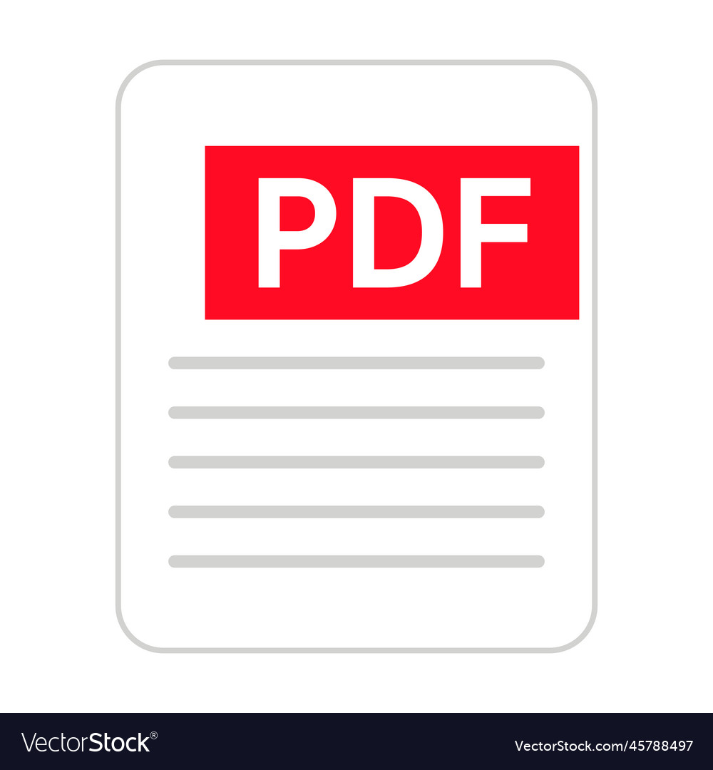 Pdf file format icon