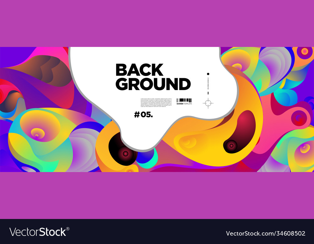 Abstract liquid shape fluid design isolated Vector Image Abstract liquid shape fluid design isolated