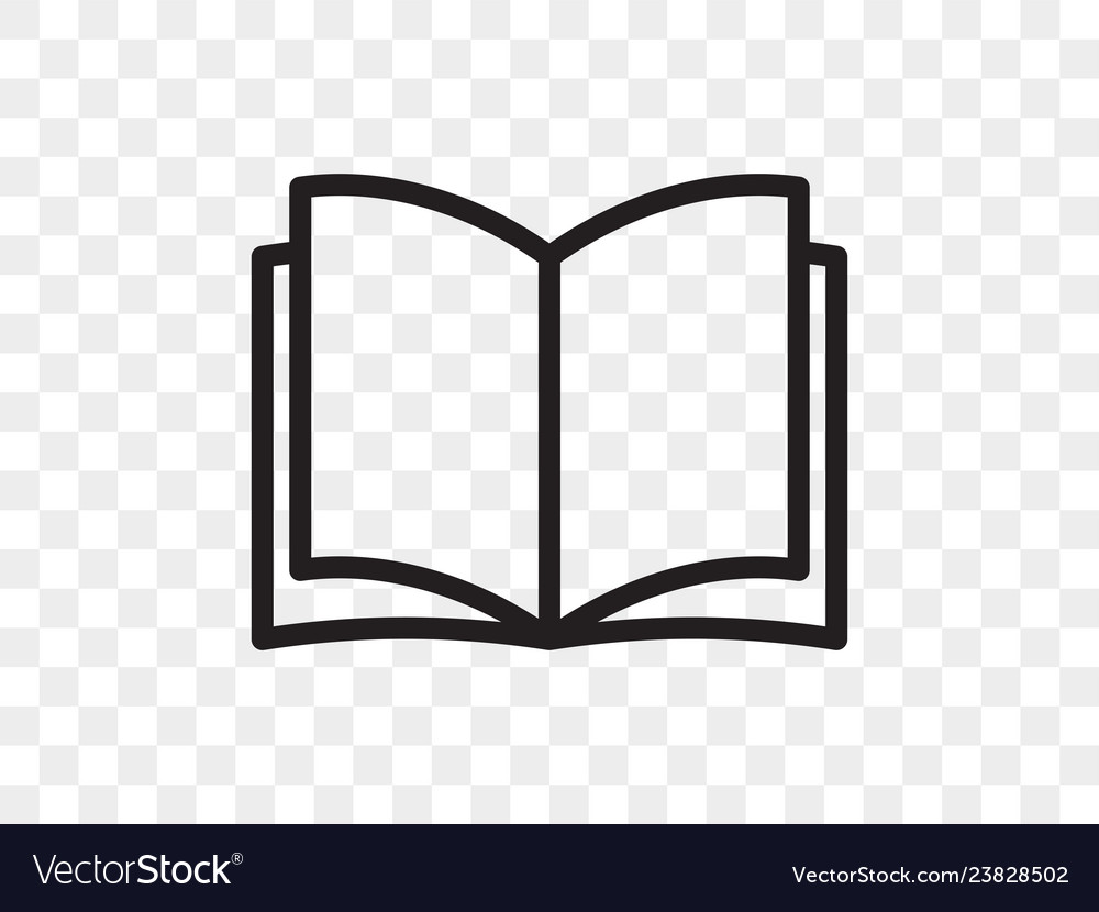 Book Line Icon Open Book Reader Linear Web App Vector Image