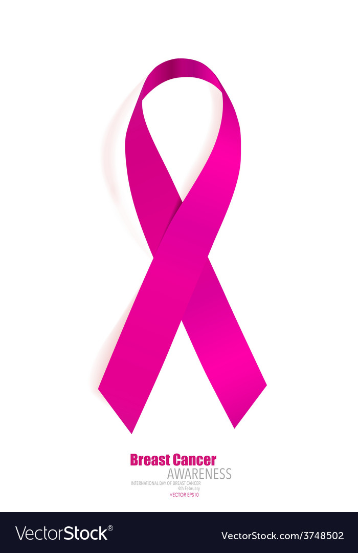 Breast cancer awareness pink ribbon
