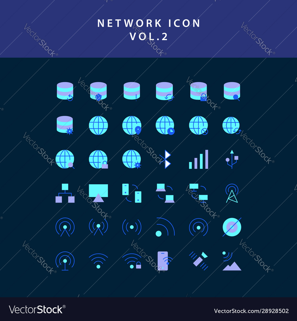 Cloud computing network flat style design icon
