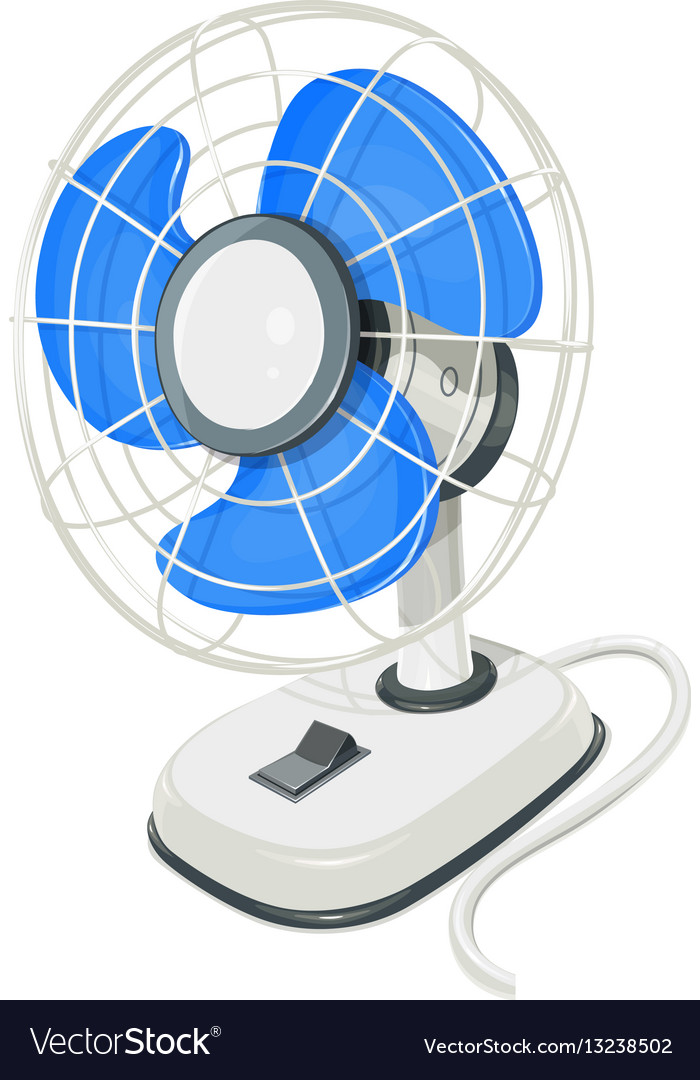 Desk Air Electric Fan Royalty Free Vector Image Air Electric Fan Royalty Free Vector Image