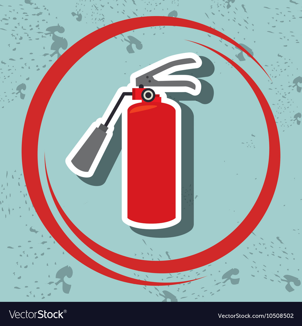 Extiguisher fire spray icon