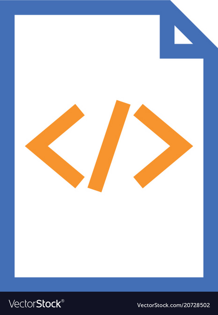 Html document paper outline icon isolated note