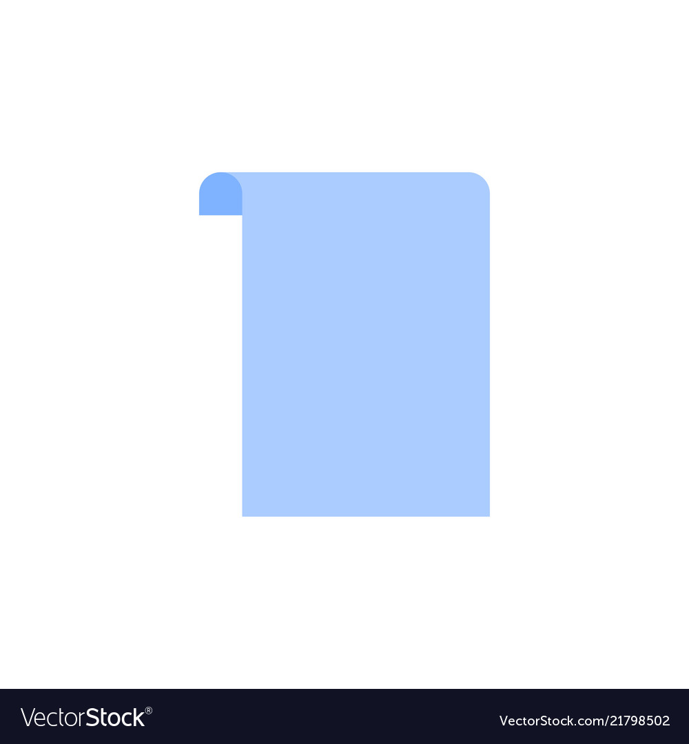 Paper scroll icon vector image Paper scroll icon
