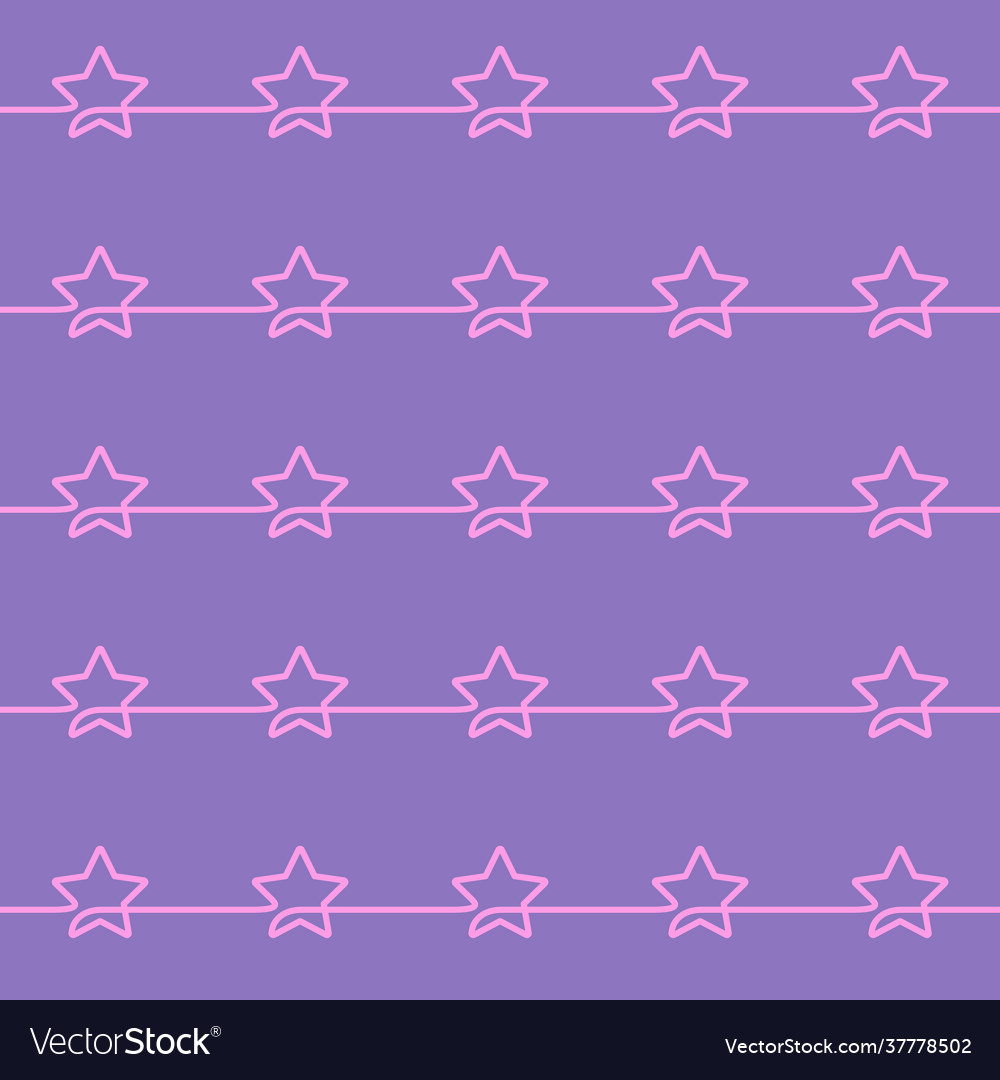 Seamless pattern made continuous line drawing Vector Image Seamless pattern made continuous line drawing