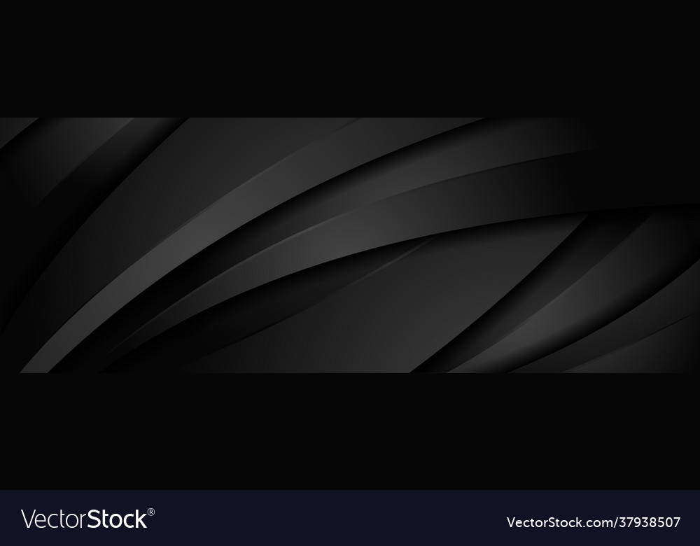 Abstract dynamic black background with various