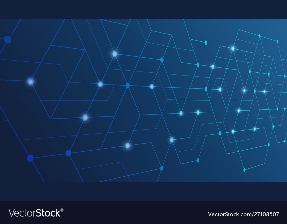 Abstract lines and dots connect background vector image Abstract lines and dots connect background