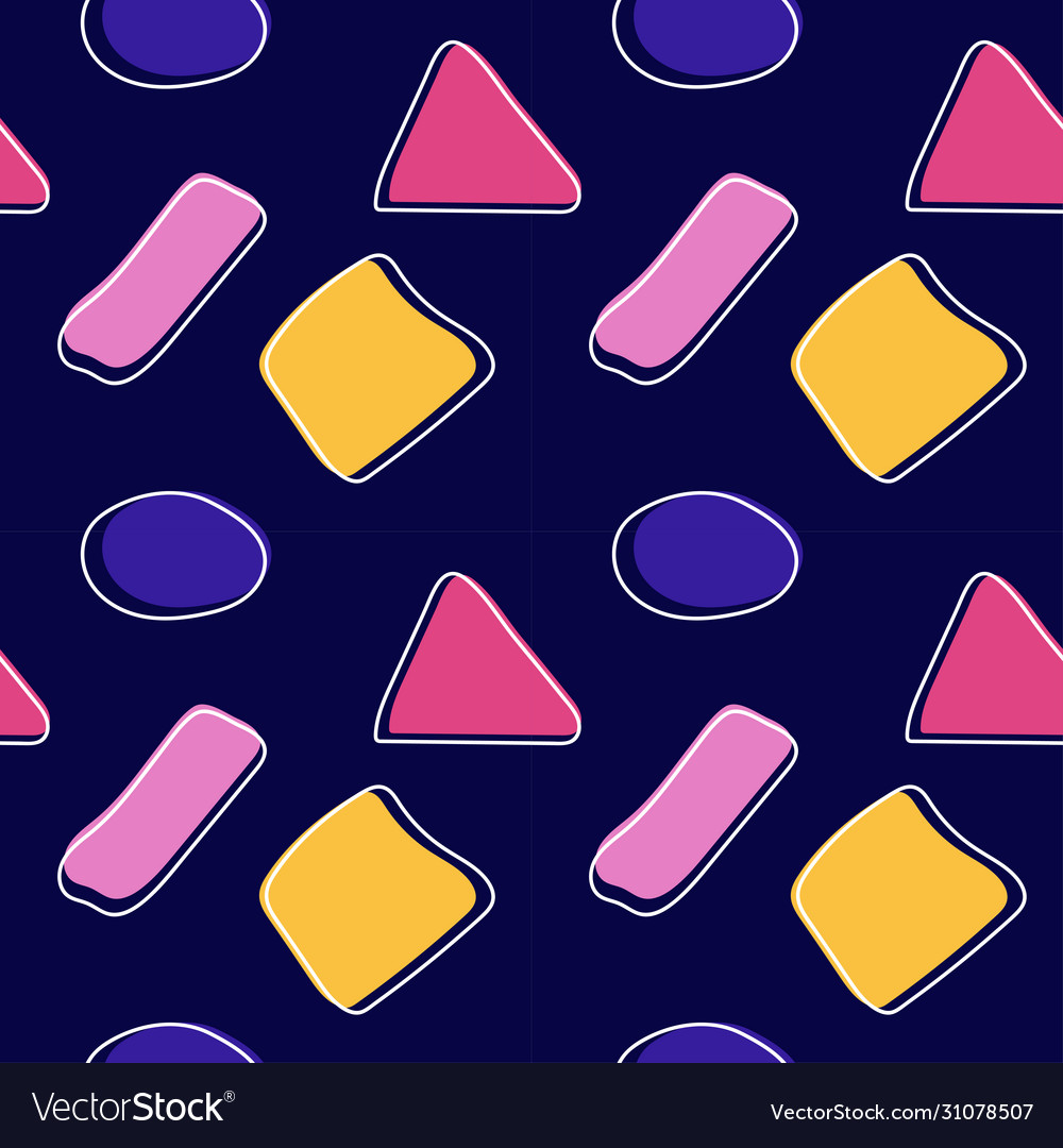 Abstract seamless pattern with different design vector image Abstract seamless pattern with different design