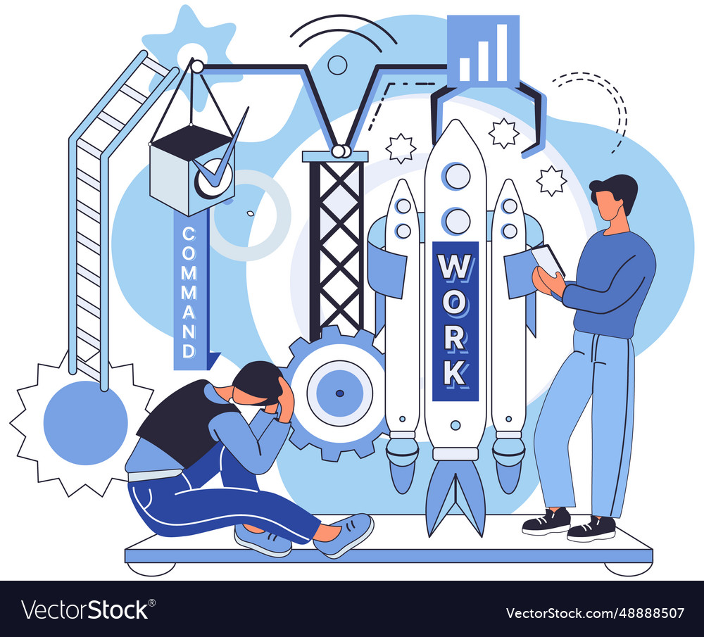Difficulty analysis and problem situation solution vector image Difficulty analysis and problem situation solution