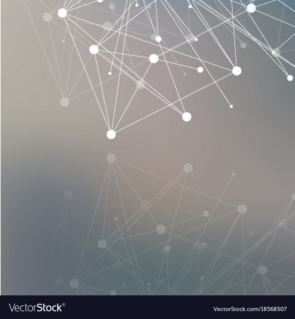 Geometric abstract background with connected line