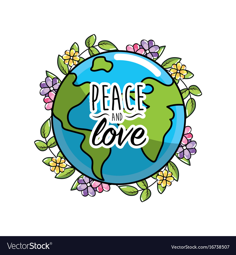 global-peace-in-worldwide-to-harmony-spirit-vector-image