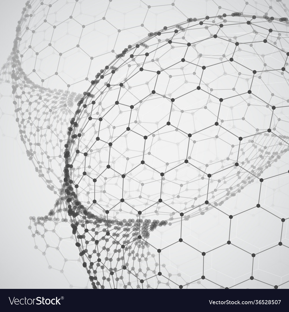 Hexagonal Network 3D Shape
