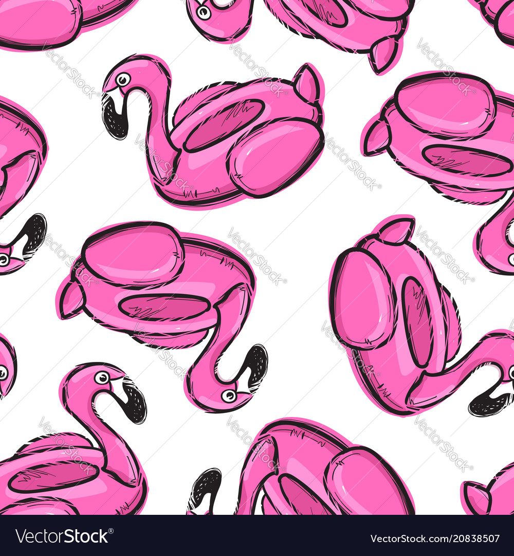 Inflatable Flamingo Pattern