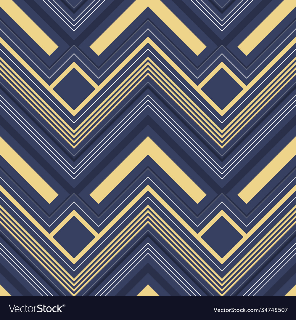 Luxury Zigzag Pattern in Gold & Black