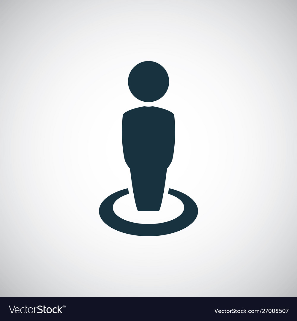 Man icon simple flat element concept design